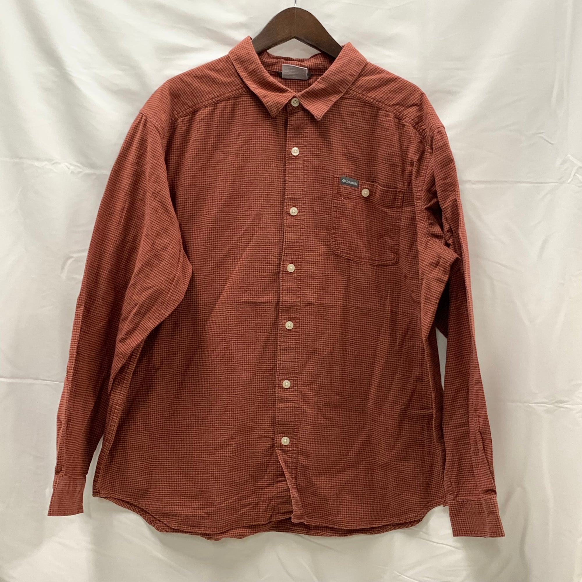 【中古】【古着】Columbia チェック シャツ ブラウン XLサイズ