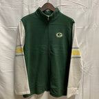 【中古】【古着】NFL ロゴ スウェットジャケット グリーン XLサイズ