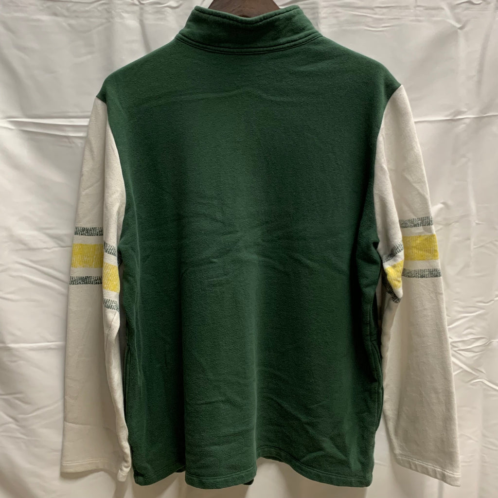 【中古】【古着】NFL ロゴ スウェットジャケット グリーン XLサイズ