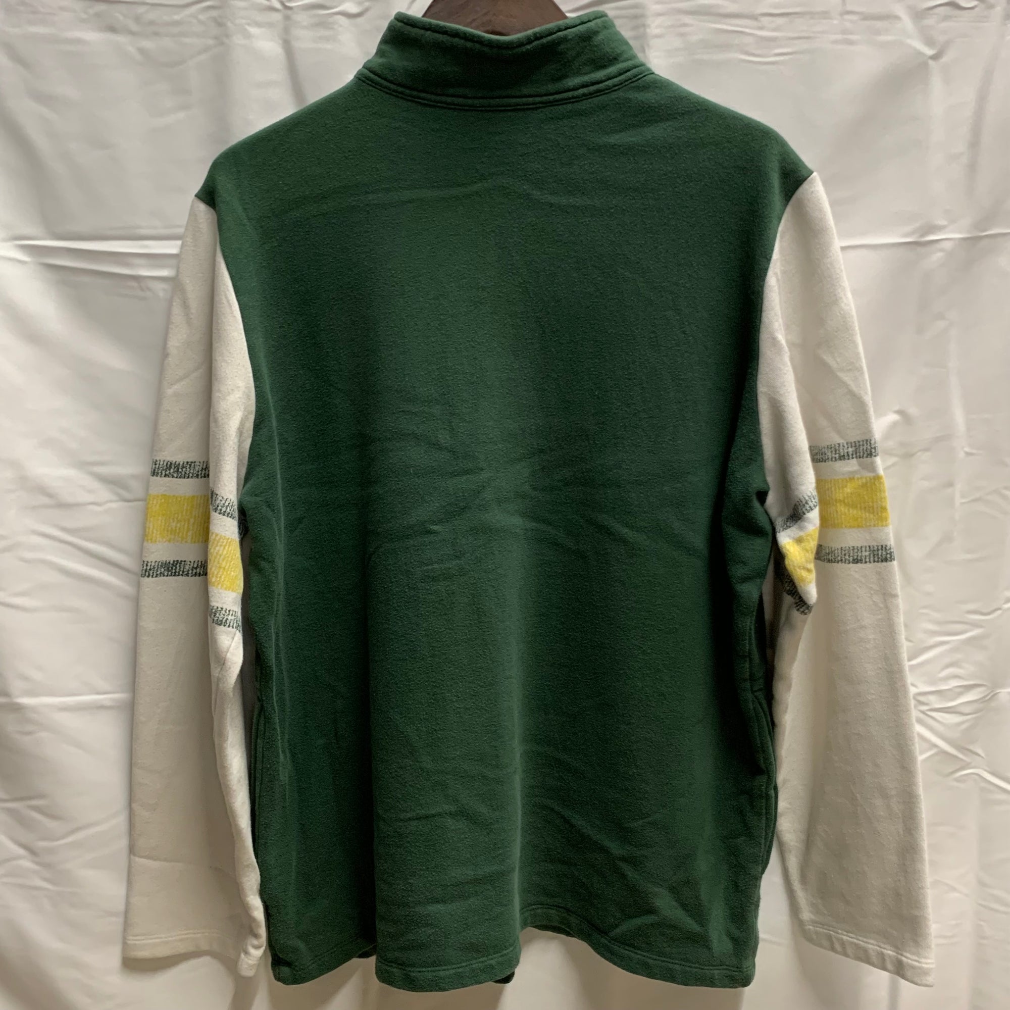 【中古】【古着】NFL ロゴ スウェットジャケット グリーン XLサイズ