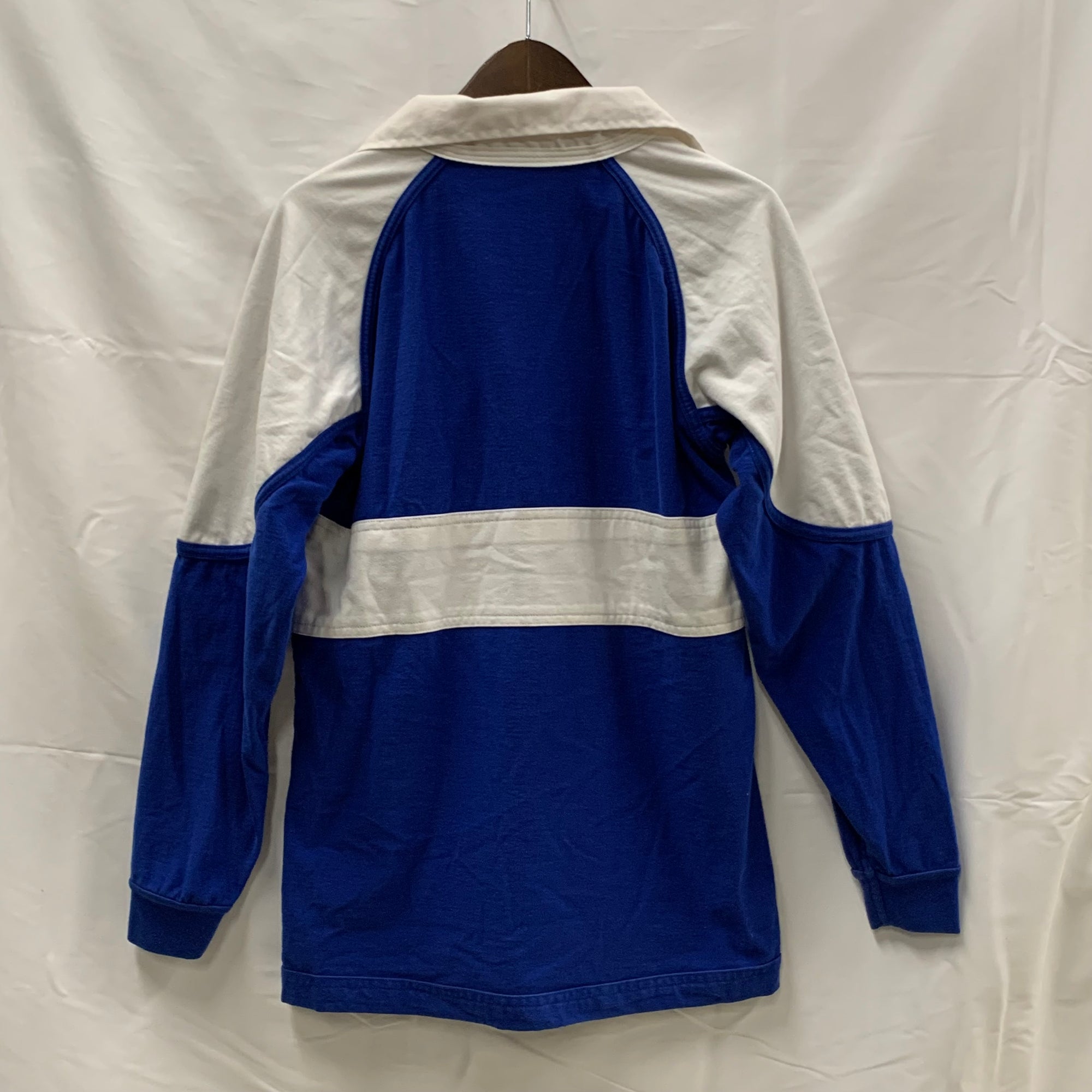 【中古】【古着】New Wave ボーダー ラガーシャツ ブルーホワイト