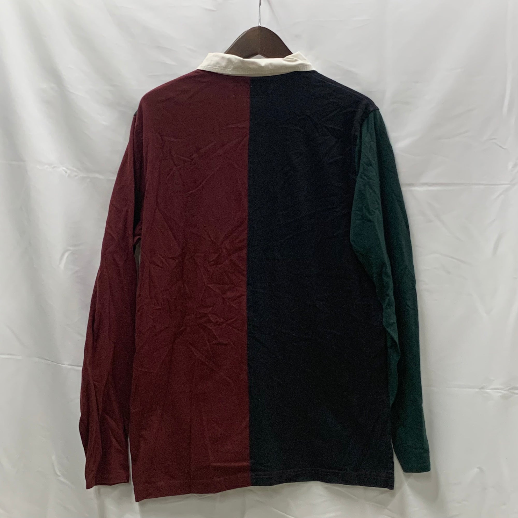 【中古】【古着】Levi's プリント ラガーシャツ モスグリーン×ブラック Lサイズ