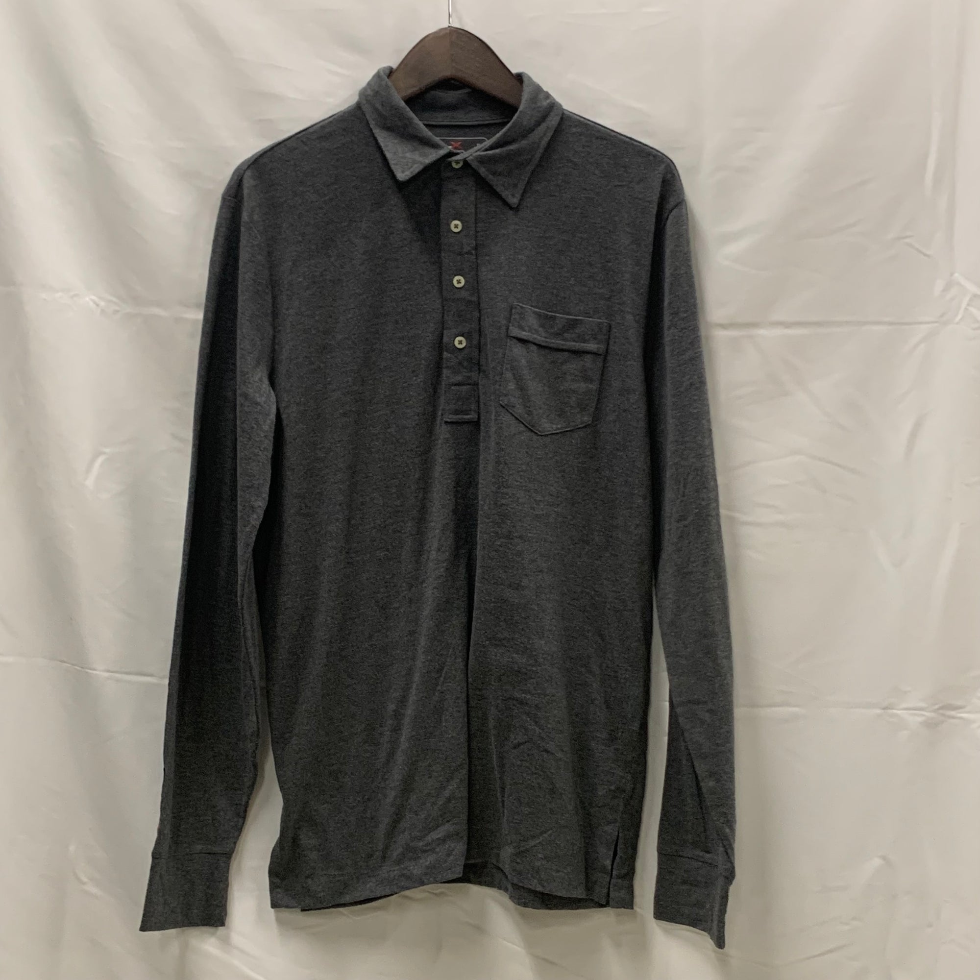 【中古】【古着】Ralph Lauren 無地 ポロシャツ グレー Mサイズ