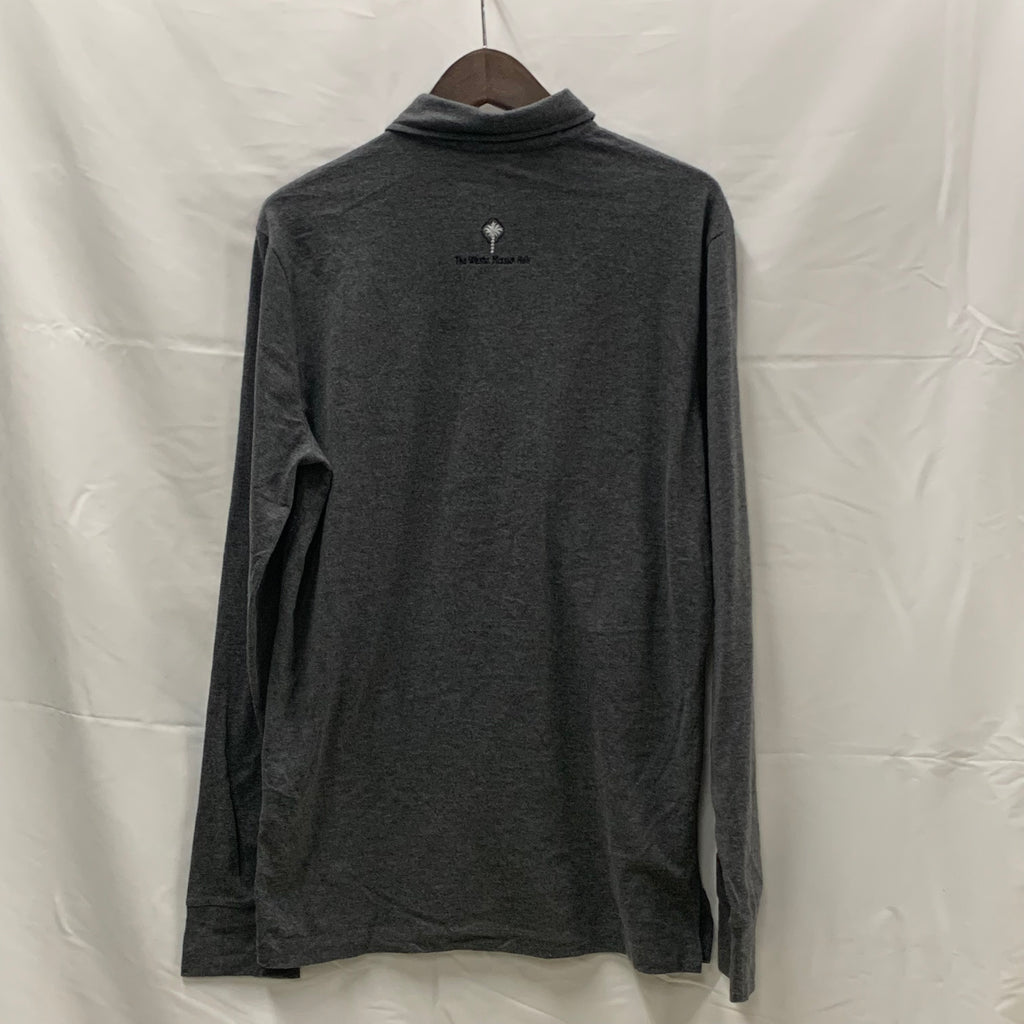 【中古】【古着】Ralph Lauren 無地 ポロシャツ グレー Mサイズ