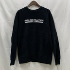 【中古】【古着】independent trading company プリント トレーナー ブラック Sサイズ