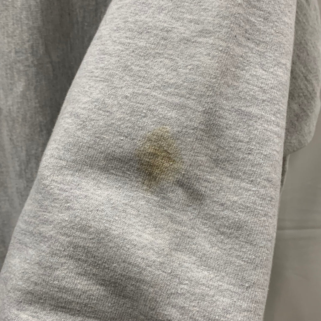 【中古】【古着】Champion 刺繍 トレーナー グレー XXLサイズ