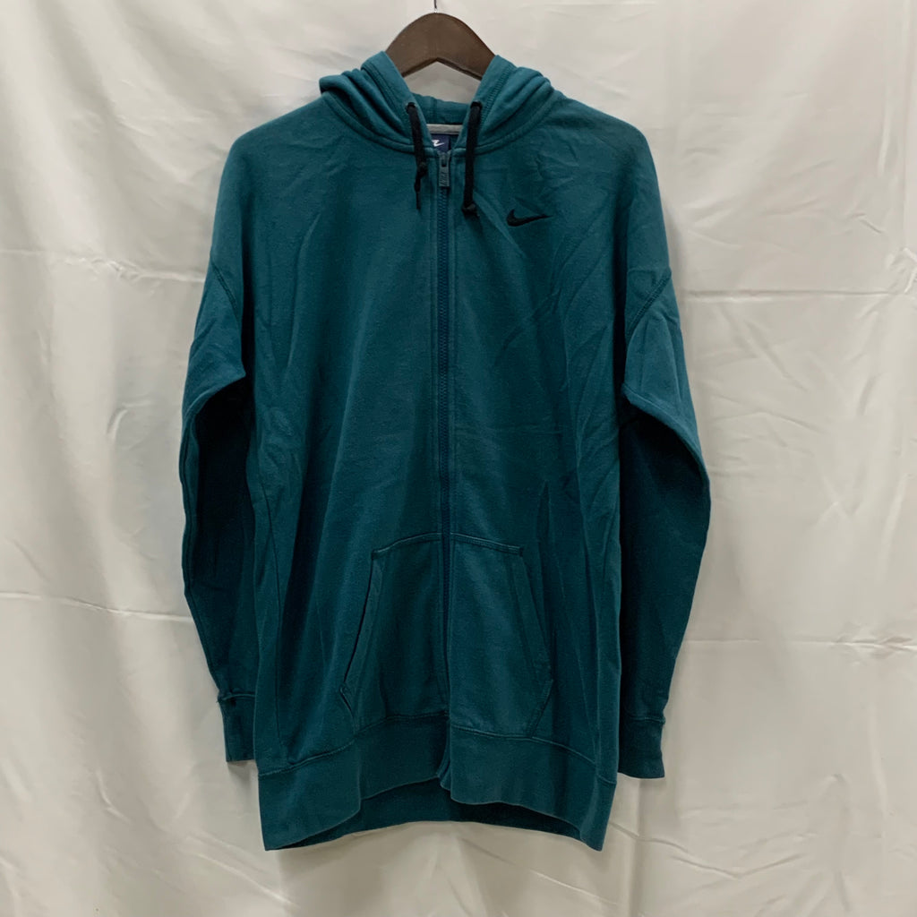 【中古】【古着】NIKE ワンポイント パーカー モスグリーン Sサイズ