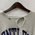 【中古】【古着】Champion プリント トレーナー グレー XLサイズ