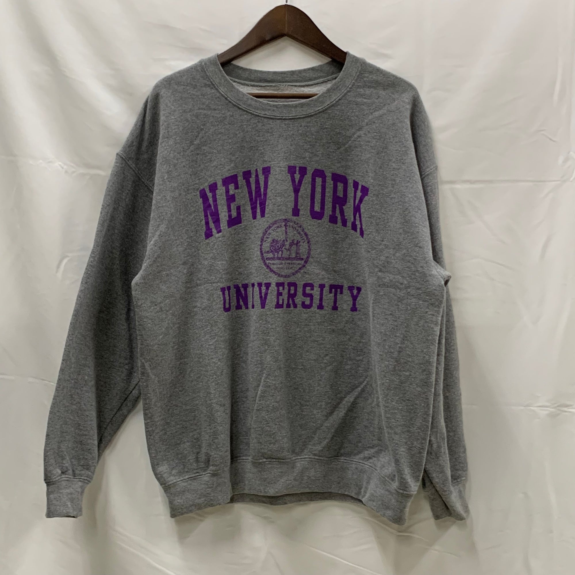 【中古】【古着】 プリント トレーナー グレー
