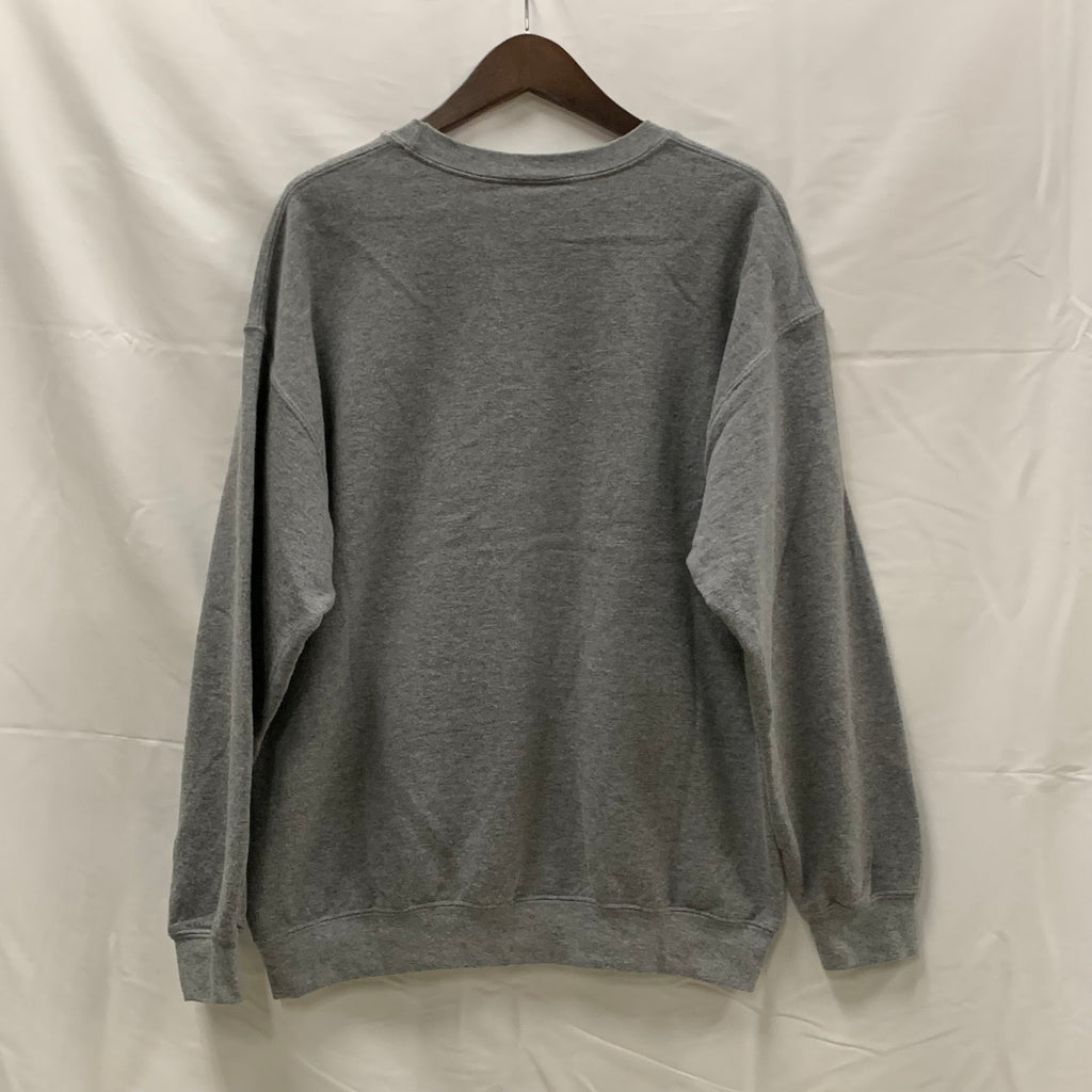 【中古】【古着】 プリント トレーナー グレー