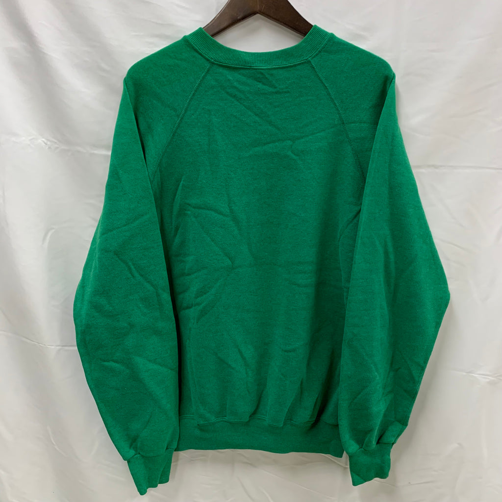 【中古】【古着】Lee プリント トレーナー グリーン