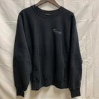 【中古】【古着】Champion ワンポイント スウェットトレーナー ブラック Mサイズ