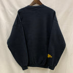 【中古】【古着】Dynasty プリント トレーナー ブラック Lサイズ