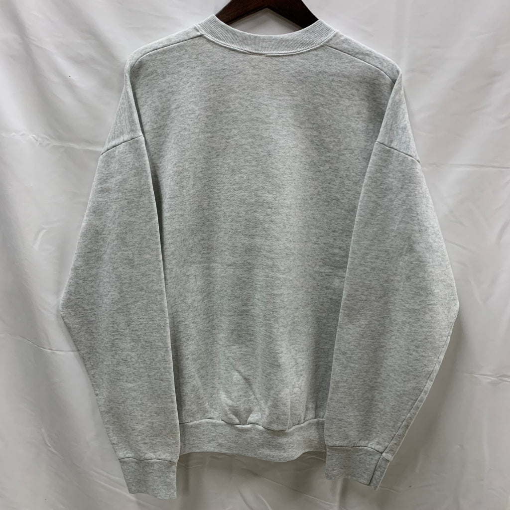 【中古】【古着】FRUIT OF THE ROOM プリント トレーナー グレー XLサイズ