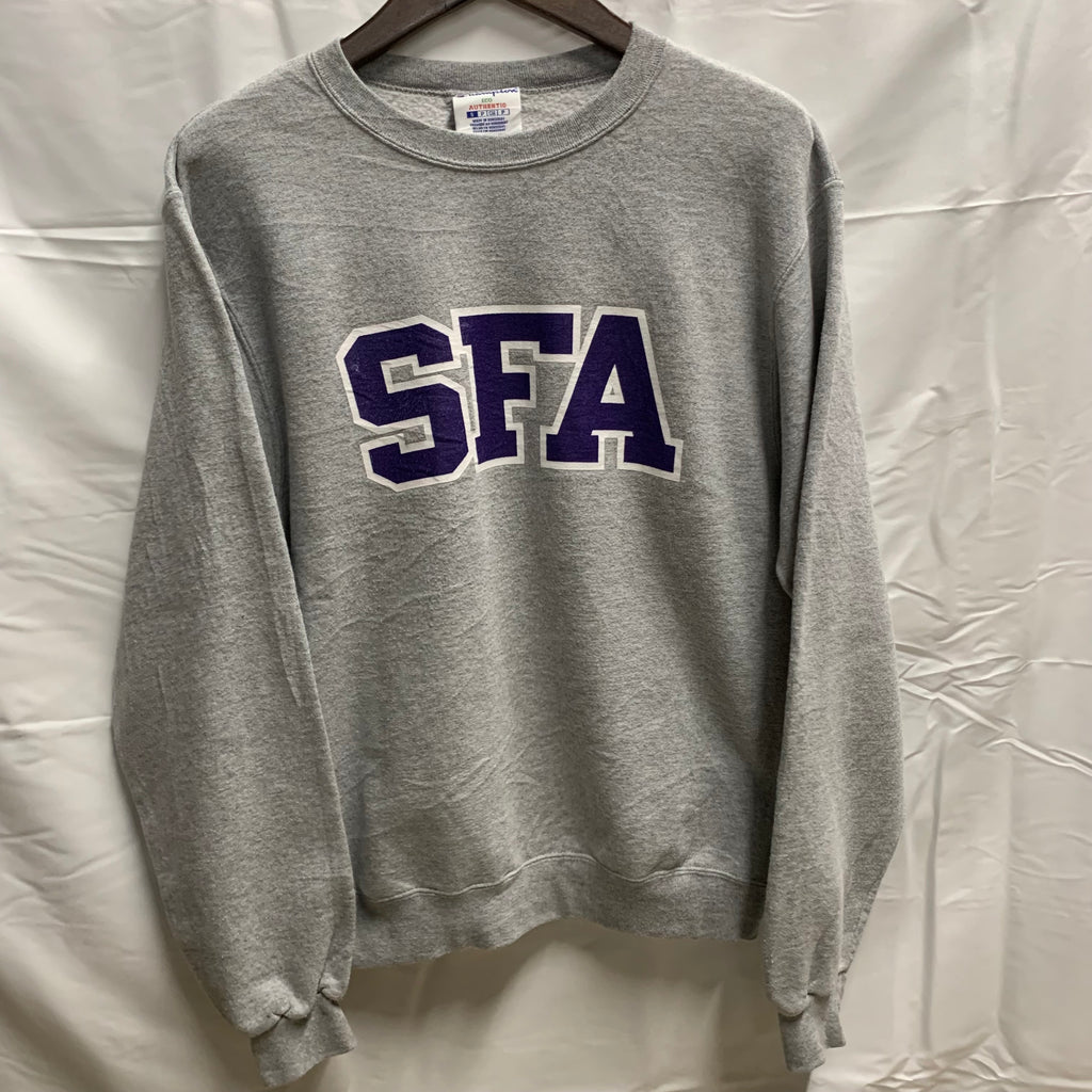 【中古】【古着】Champion ロゴ スウェットトレーナー グレー Sサイズ