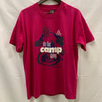 【古着】FRUIT OF THE LOOM プリント Tシャツ ピンク Lサイズ