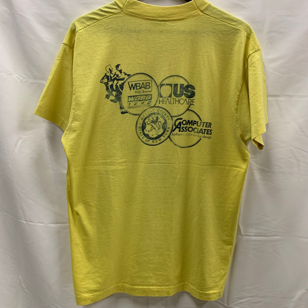 【古着】SCREEN STARS プリント Tシャツ イエロー Lサイズ