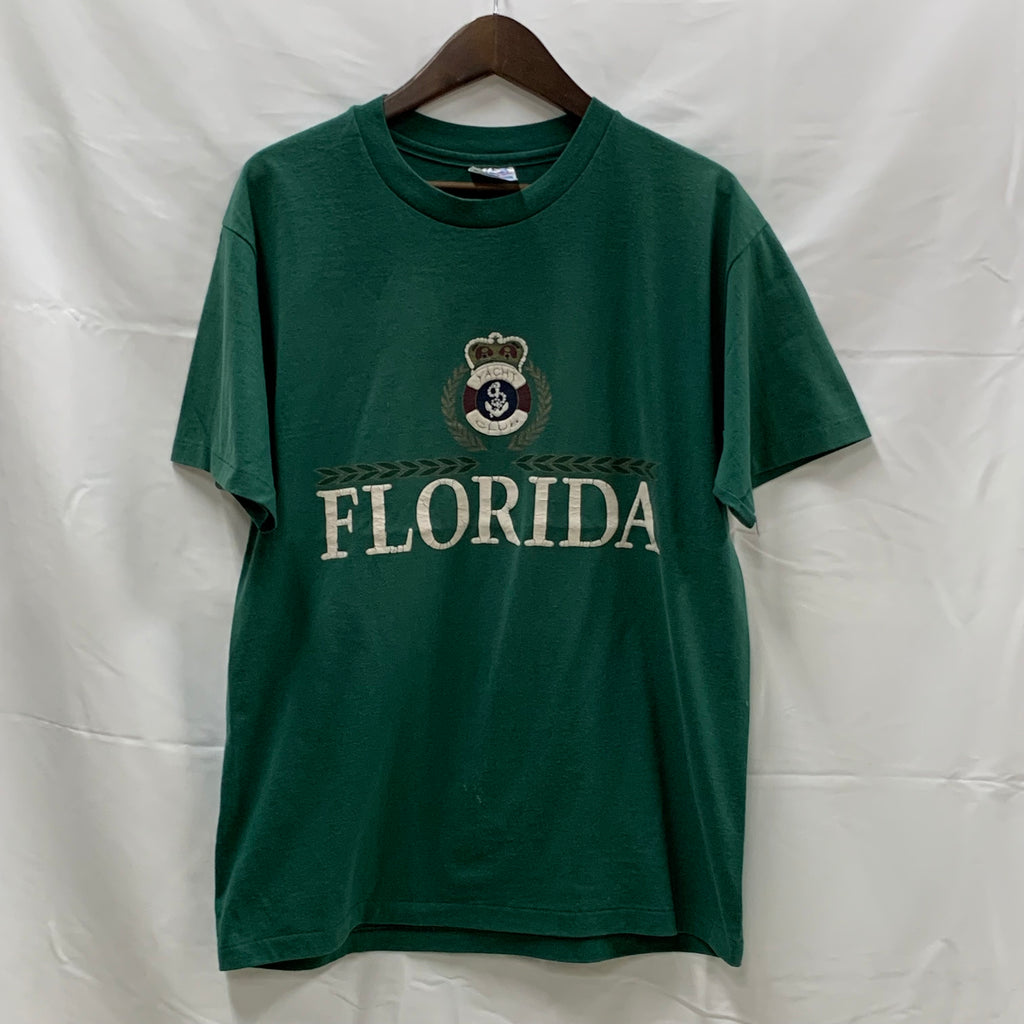 【古着】Hanes プリント Tシャツ モスグリーン Lサイズ