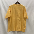 【中古】【古着】Cal Cru 刺繍 Tシャツ イエロー XLサイズ