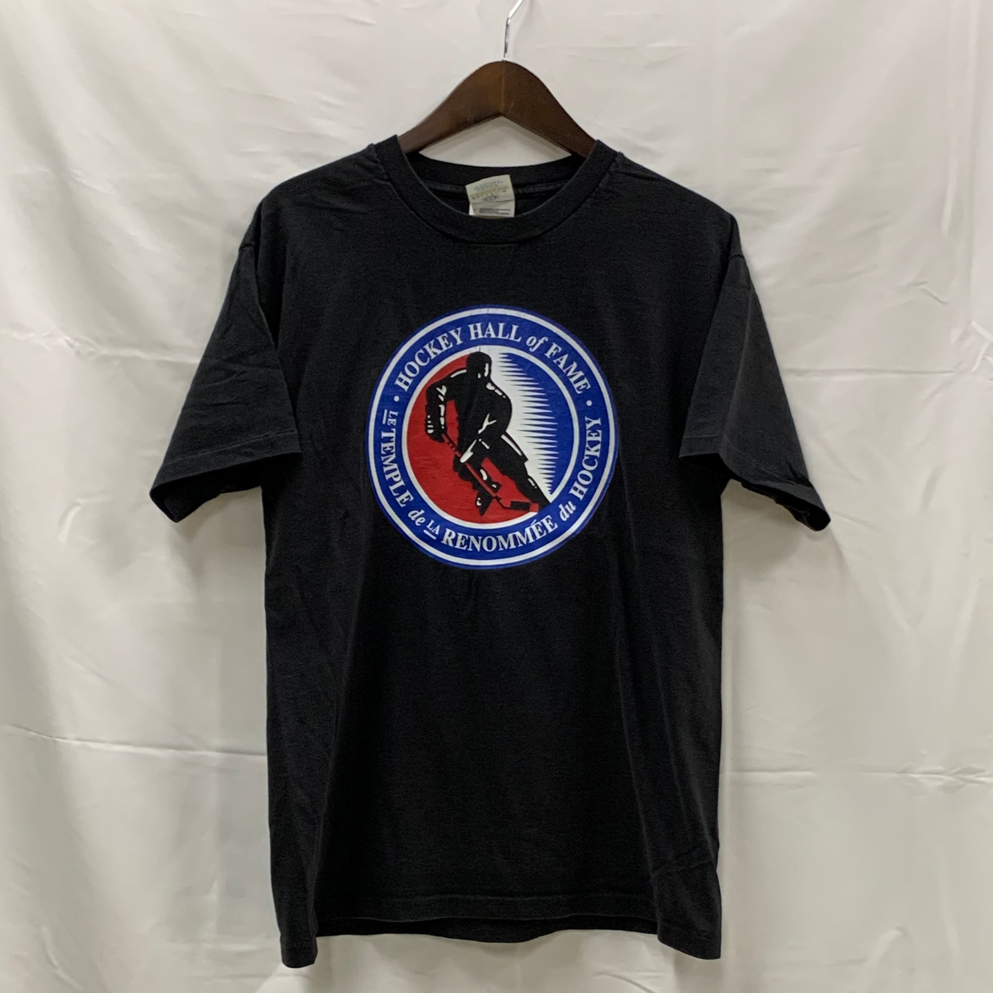 【中古】【古着】BULLETIN プリント Tシャツ ブラック Sサイズ