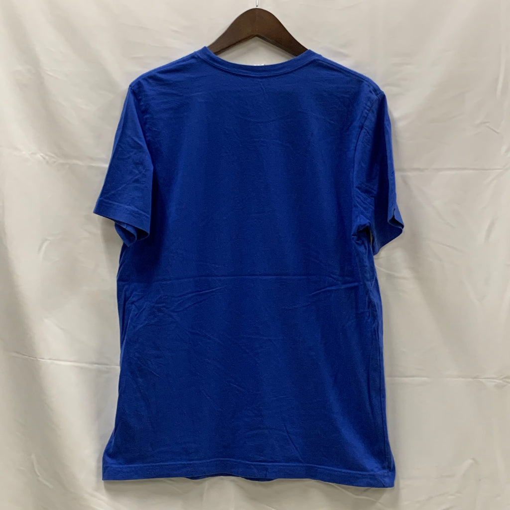 【中古】【古着】BELLA+CANVAS プリント Tシャツ ブルー Lサイズ