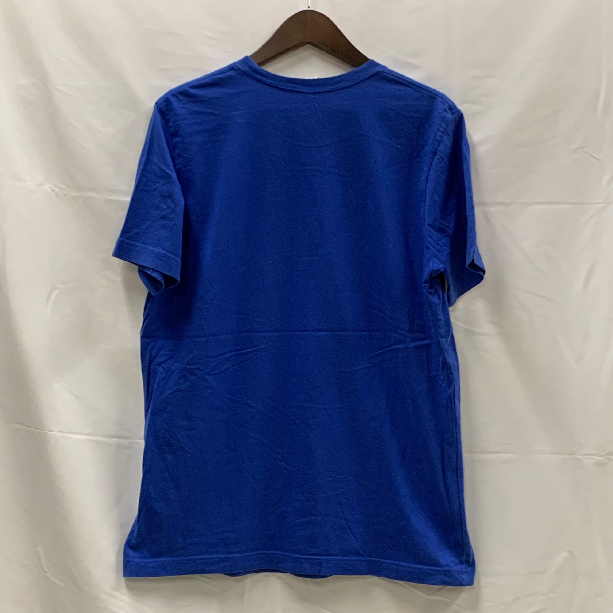 【中古】【古着】BELLA+CANVAS プリント Tシャツ ブルー Lサイズ