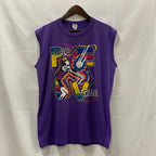 【古着】 プリント Tシャツ パープル Lサイズ