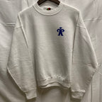 【中古】【古着】FRUIT OF THE ROOM ワンポイント スウェットトレーナー ホワイト