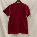 【中古】【古着】FRUIT OF THE ROOM ワンポイント Tシャツ ボルドー Mサイズ