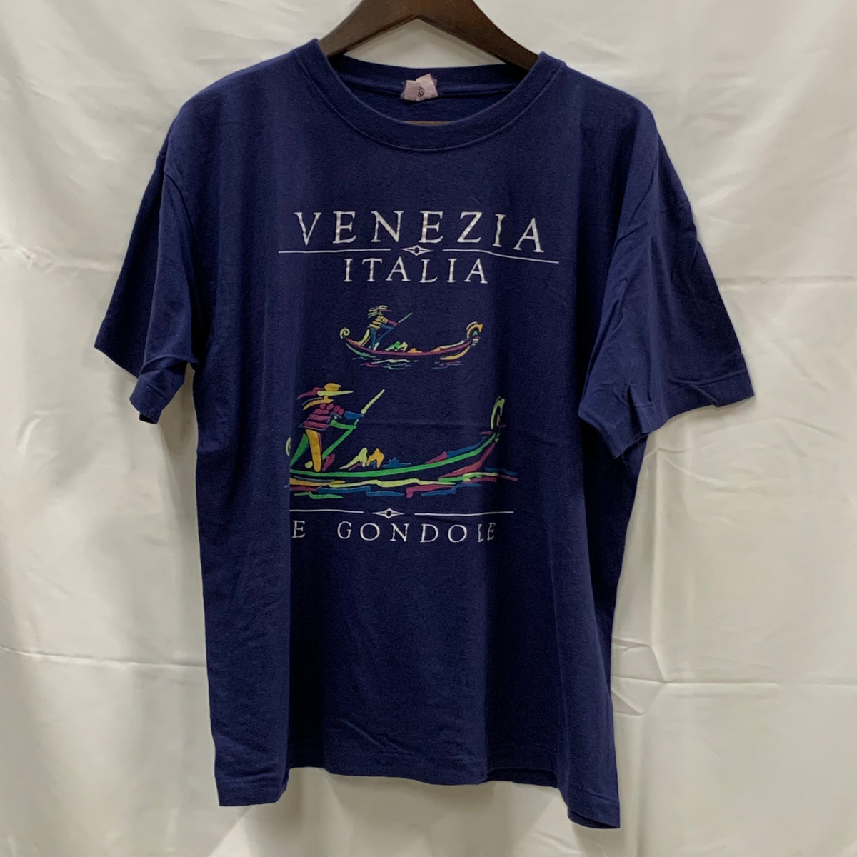 【古着】 プリント Tシャツ ネイビー