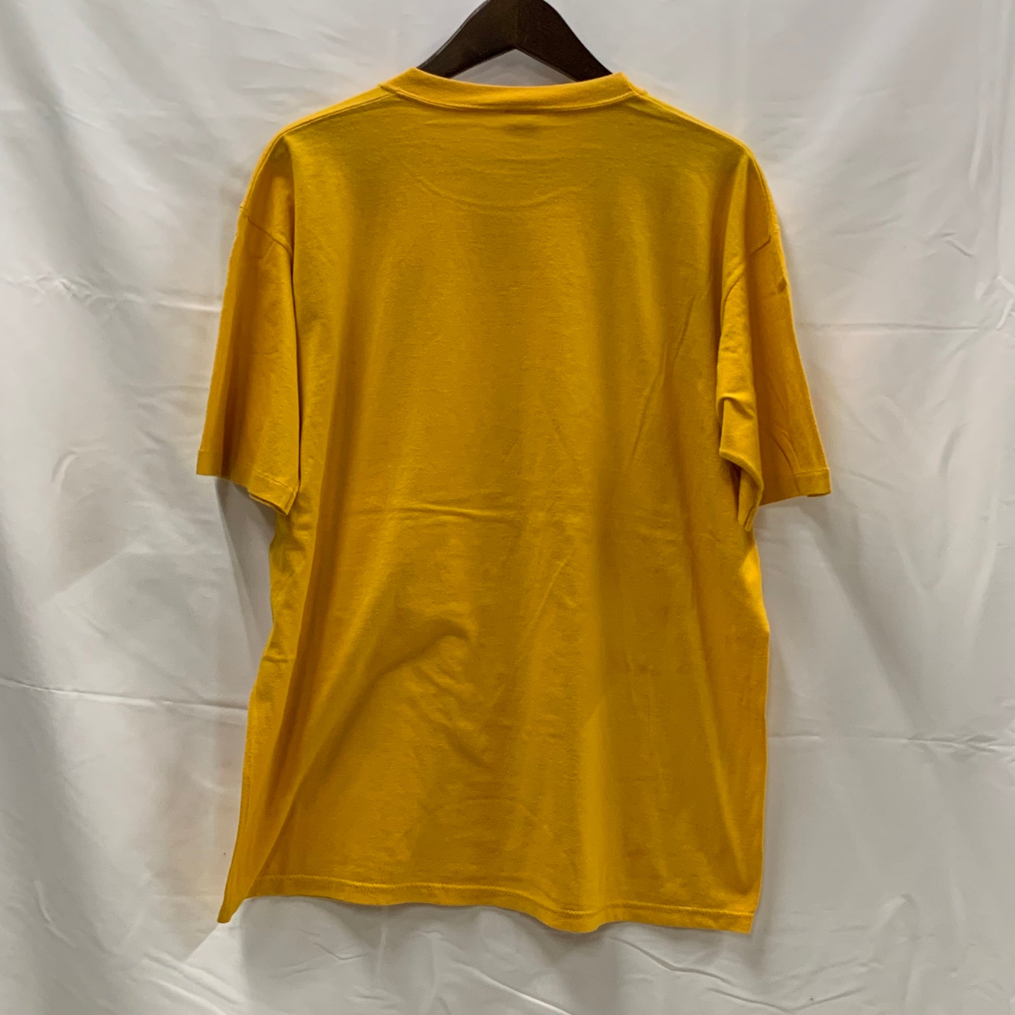 【中古】【古着】JERZEES プリント Tシャツ イエロー XLサイズ