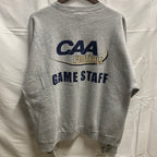 【中古】【古着】Champion ロゴ スウェットトレーナー グレー Lサイズ