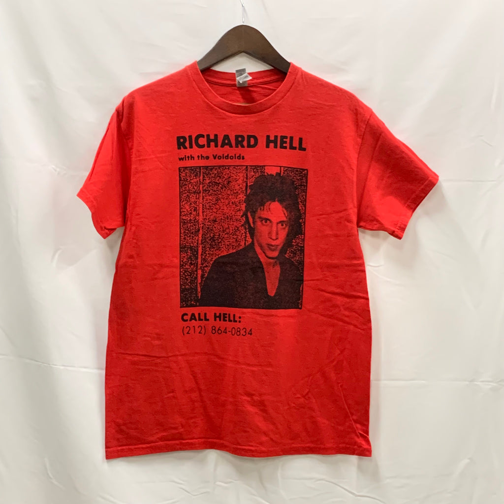 【中古】【古着】GILDAN プリント Tシャツ レッド Mサイズ
