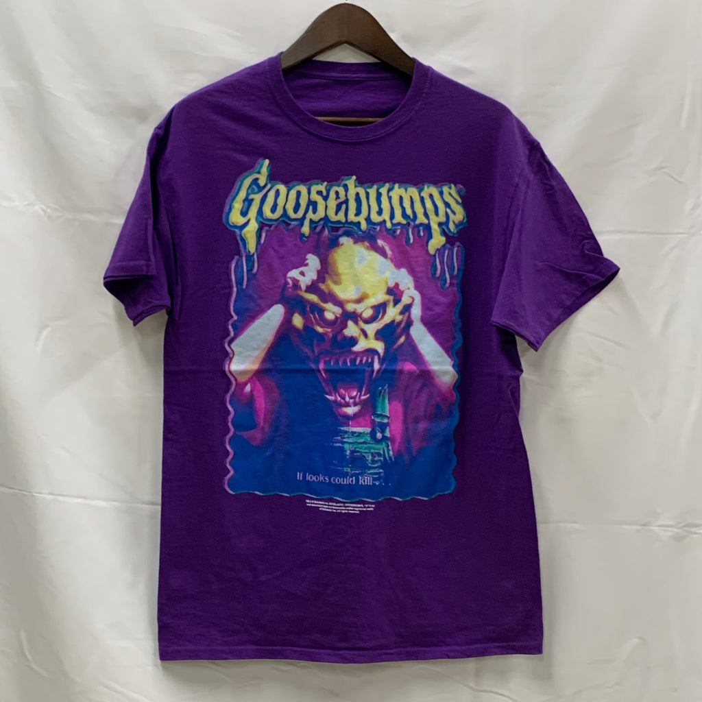 【古着】プリント Tシャツ パープル