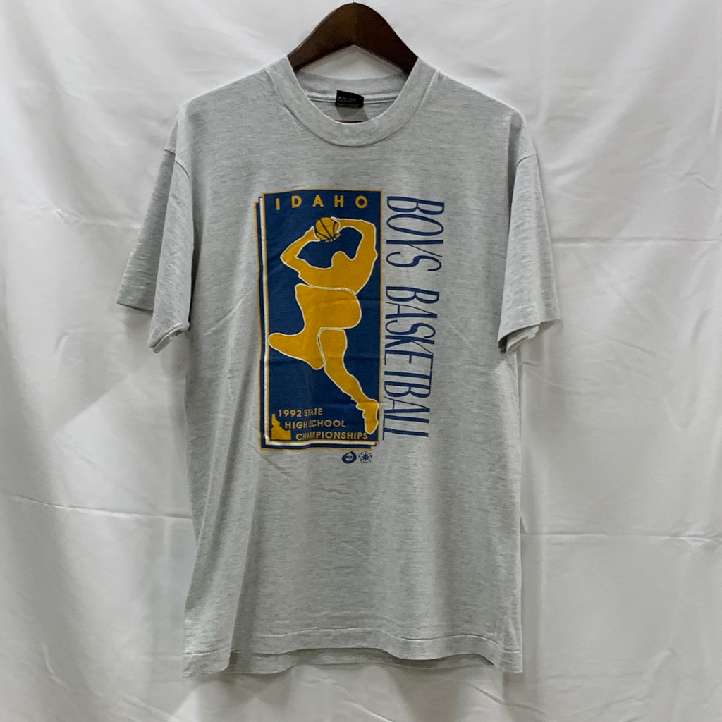 【古着】SCREEN STARS プリント Tシャツ グレー Lサイズ