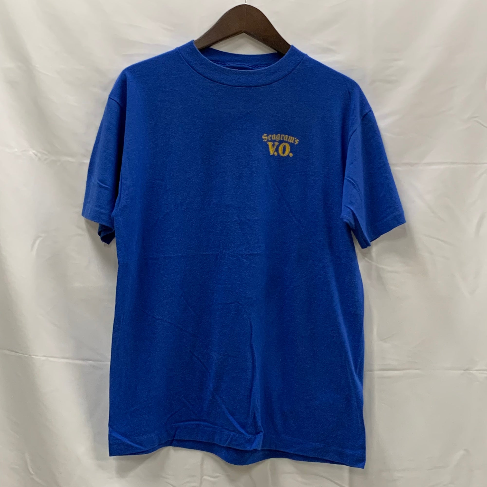 【古着】 ワンポイント Tシャツ ブルー
