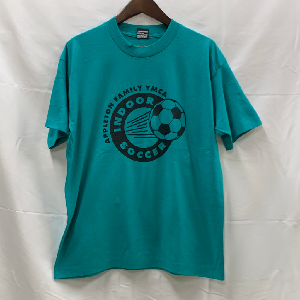 【古着】FRUIT OF THE ROOM プリント Tシャツ グリーン Lサイズ