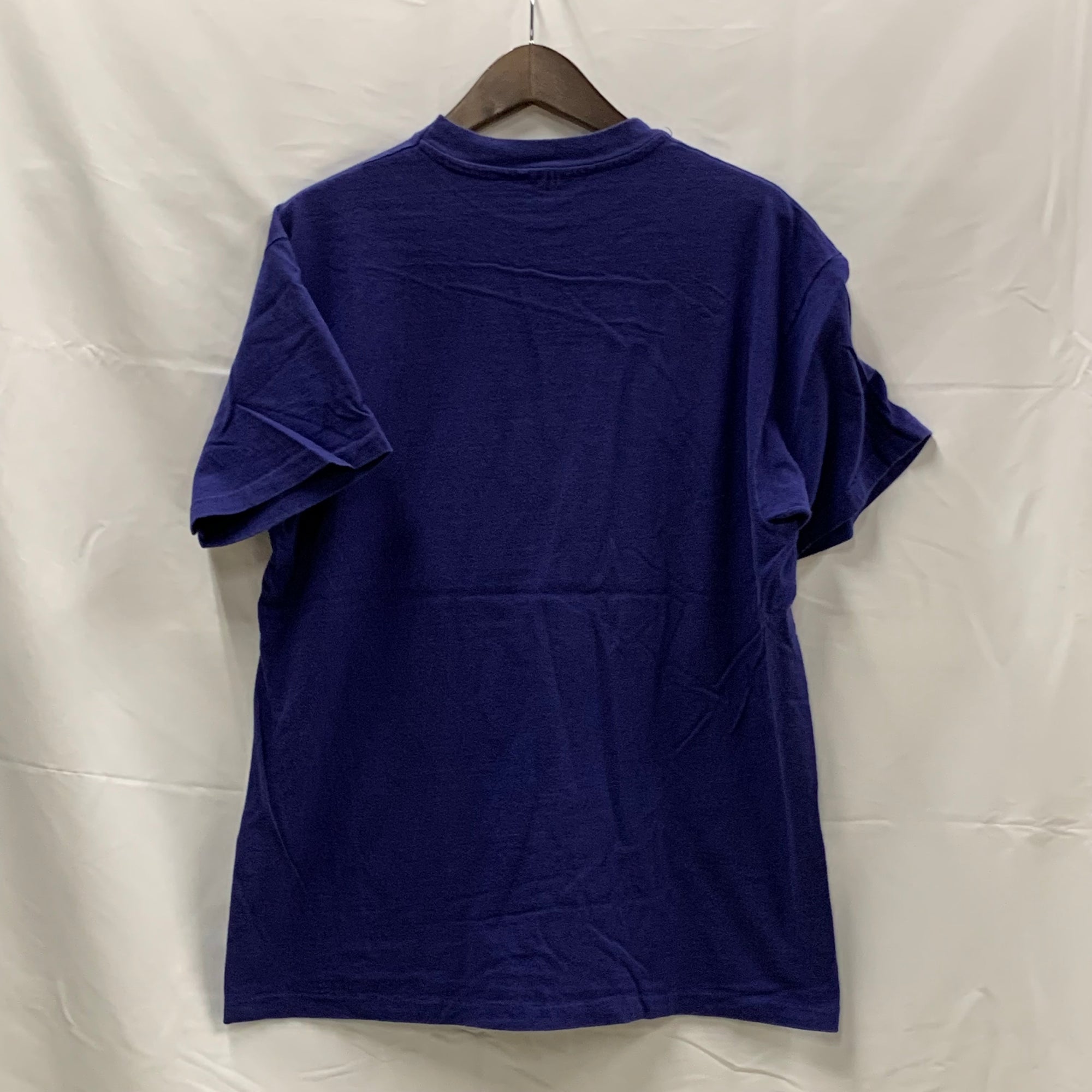 【古着】Hanes 刺繍 Tシャツ ネイビー Lサイズ