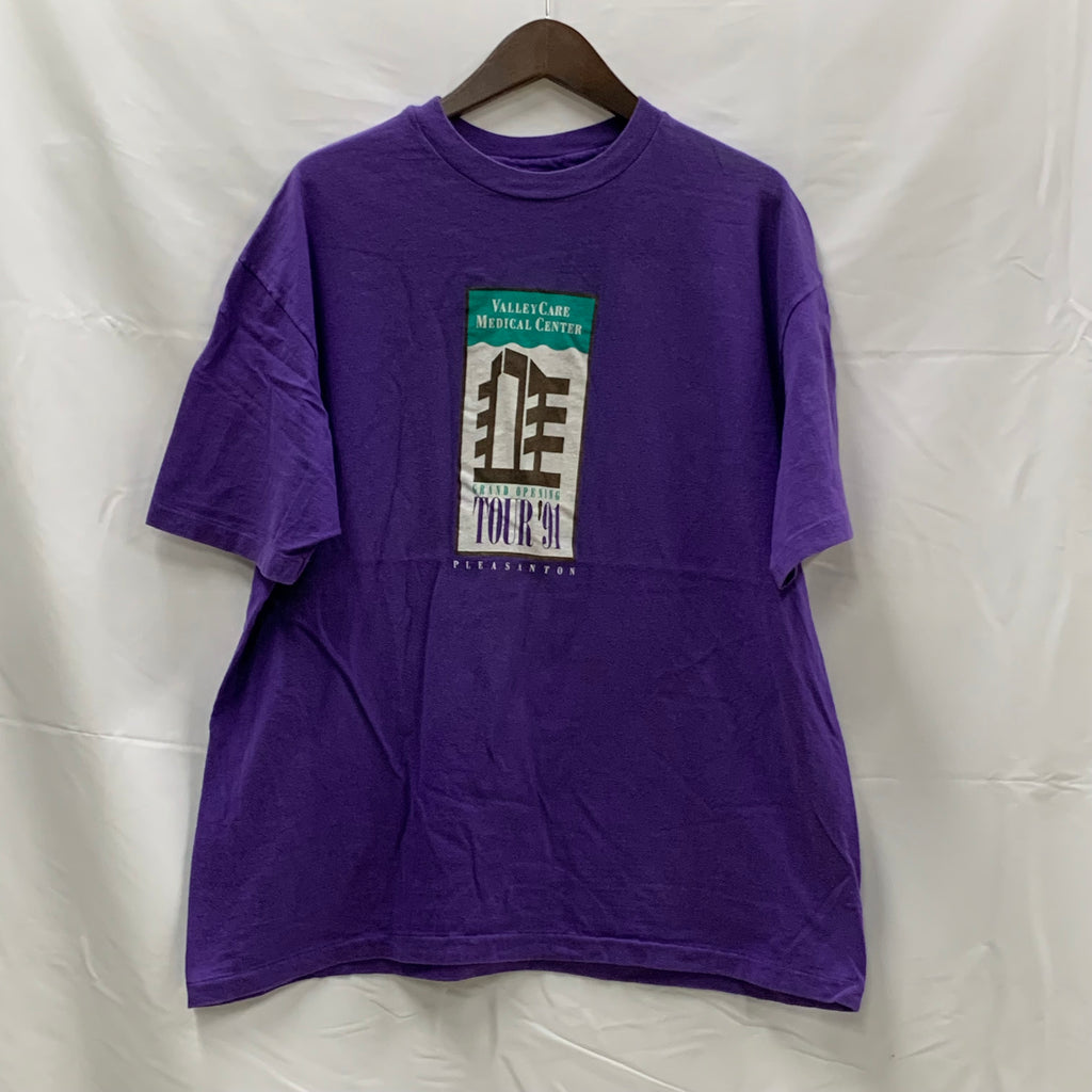 【古着】 プリント Tシャツ パープル