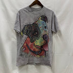 【古着】THE MOUNTAIN プリント Tシャツ グレー Mサイズ