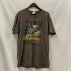 【古着】GILDAN プリント Tシャツ カーキ Lサイズ