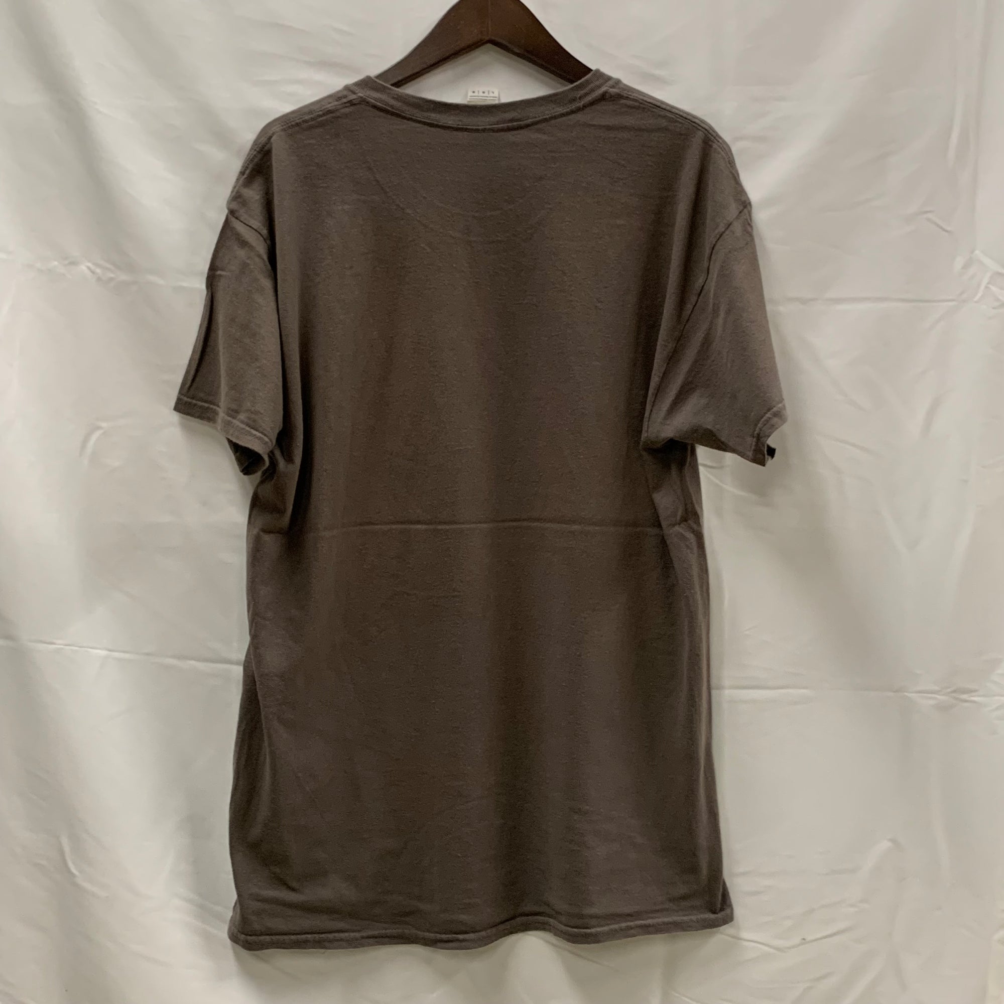 【古着】GILDAN プリント Tシャツ カーキ Lサイズ
