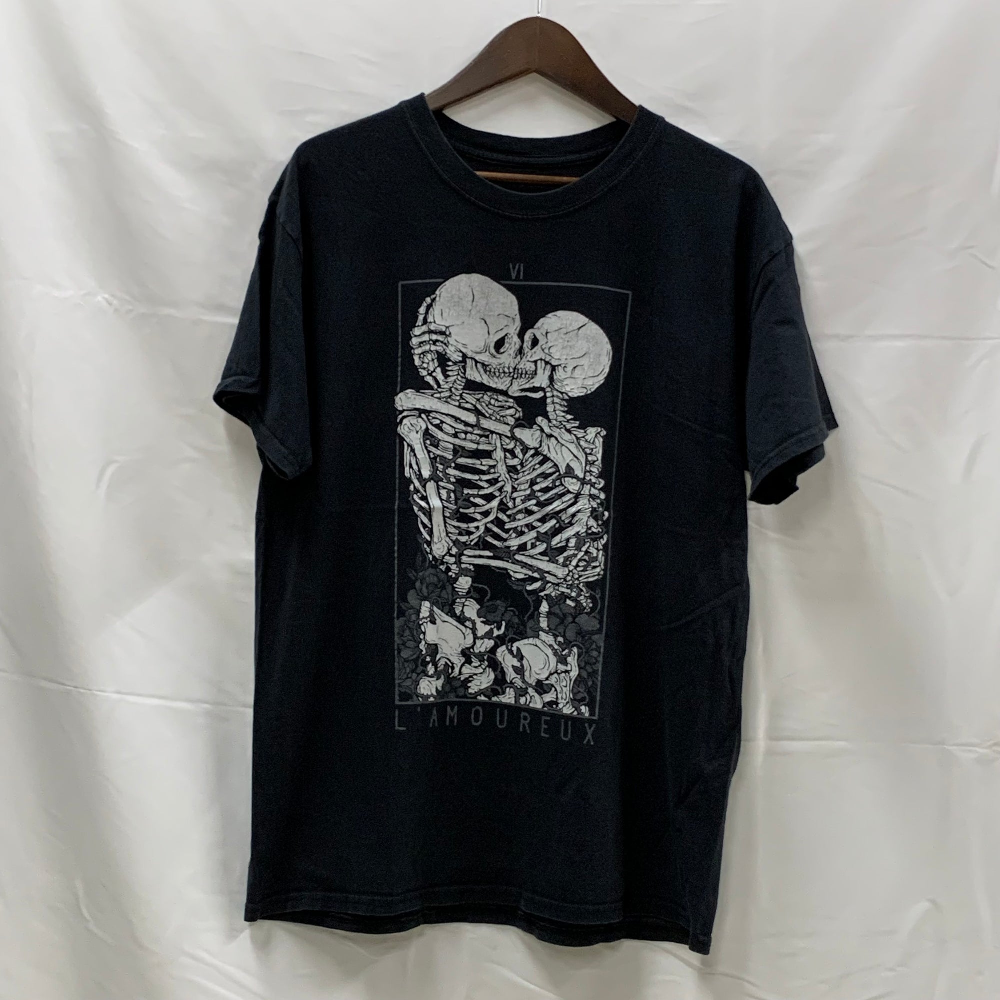 【古着】Threadless プリント Tシャツ ブラック Lサイズ