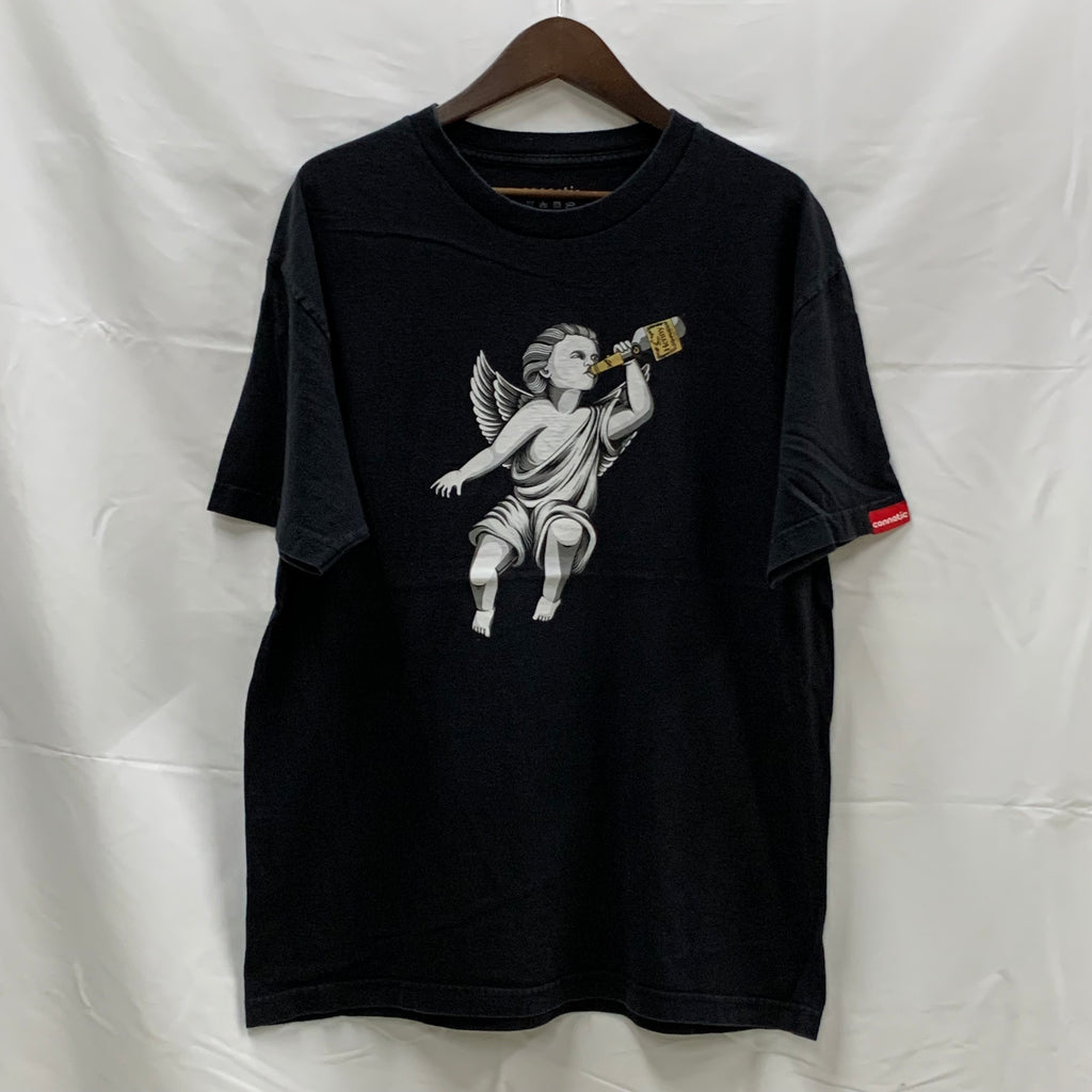 【古着】Connetic プリント Tシャツ ブラック Lサイズ