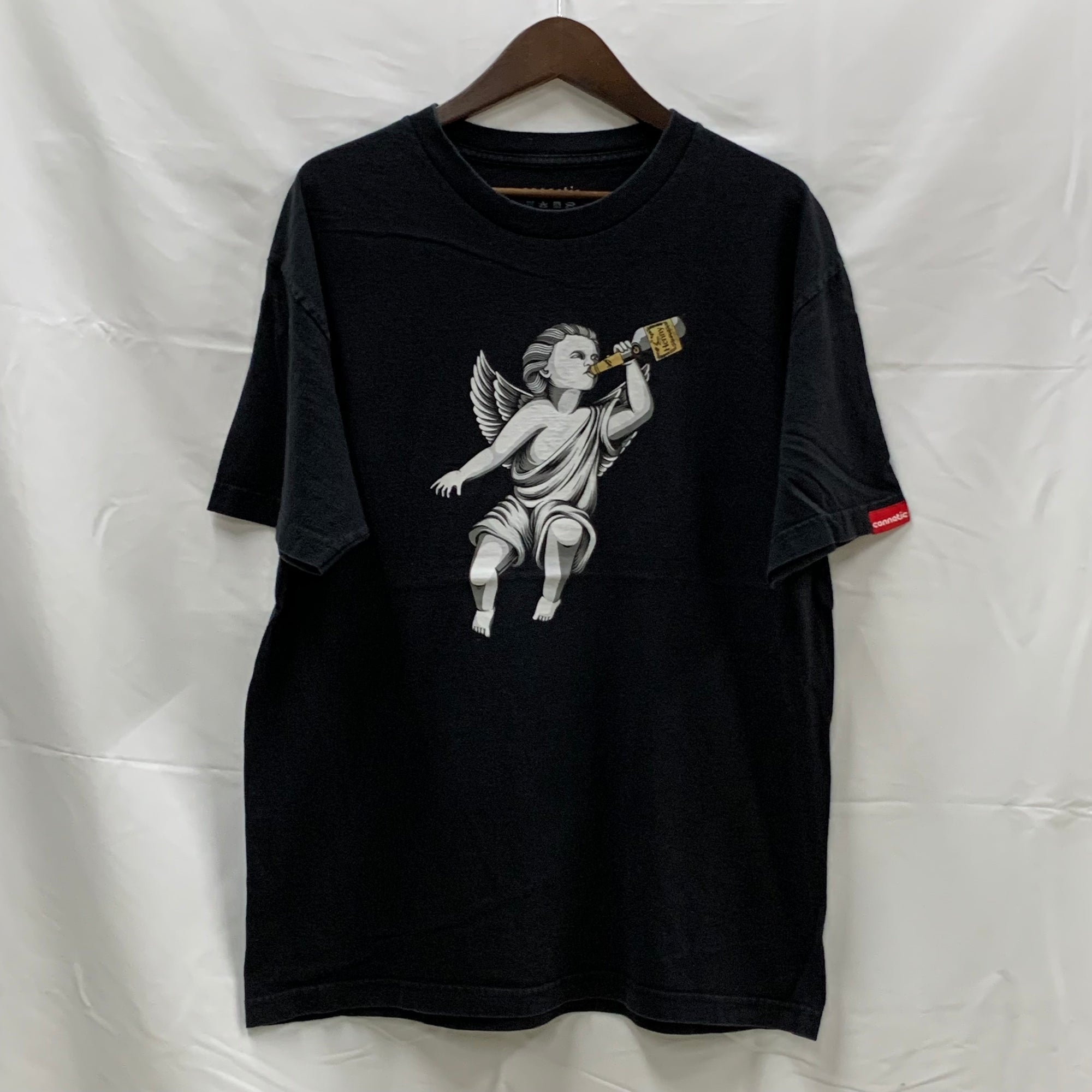 【古着】Connetic プリント Tシャツ ブラック Lサイズ