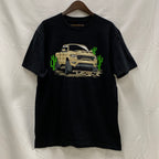 【古着】LGND supply co. プリント Tシャツ ブラック Lサイズ