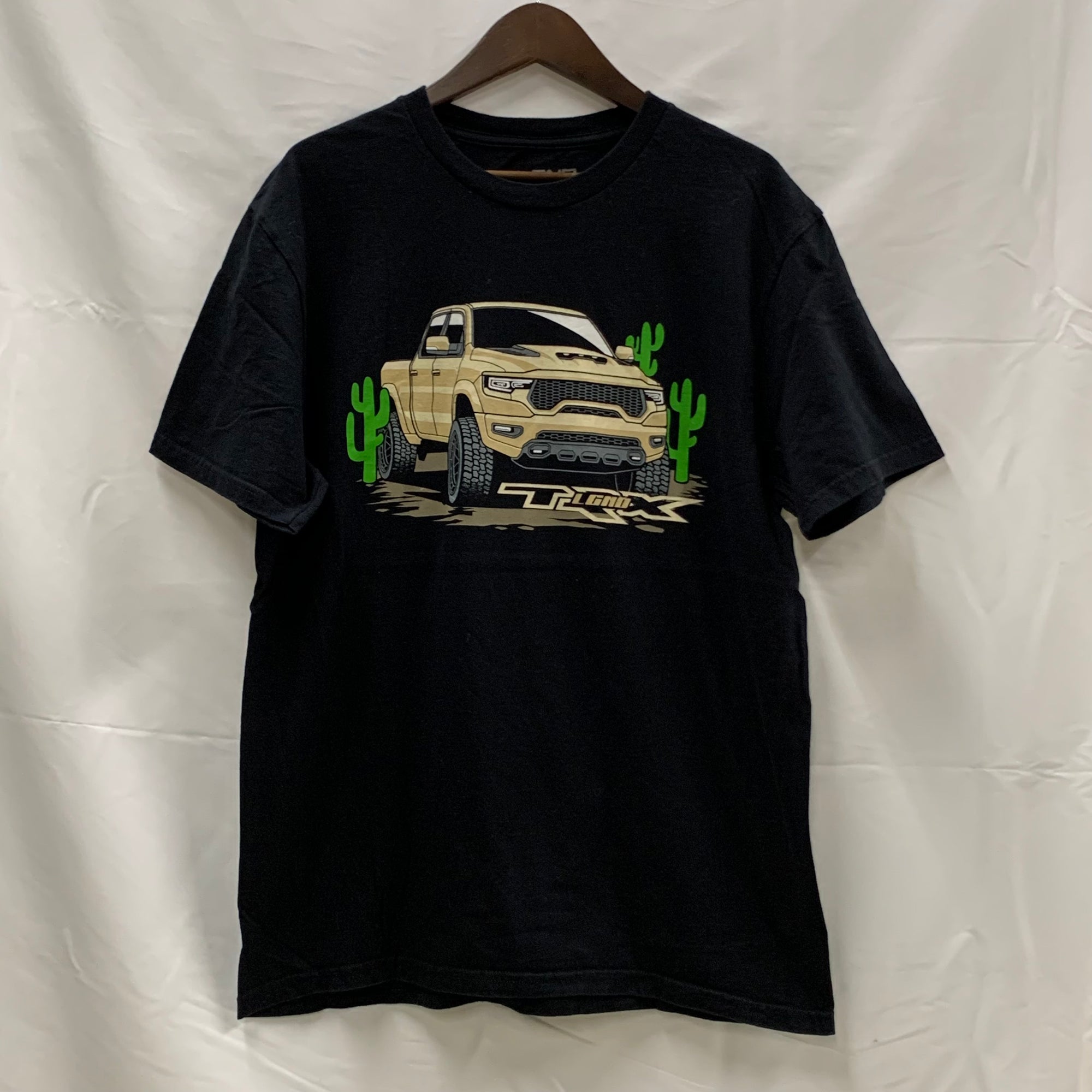 【古着】LGND supply co. プリント Tシャツ ブラック Lサイズ