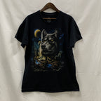 【古着】DOM プリント Tシャツ ブラック Lサイズ