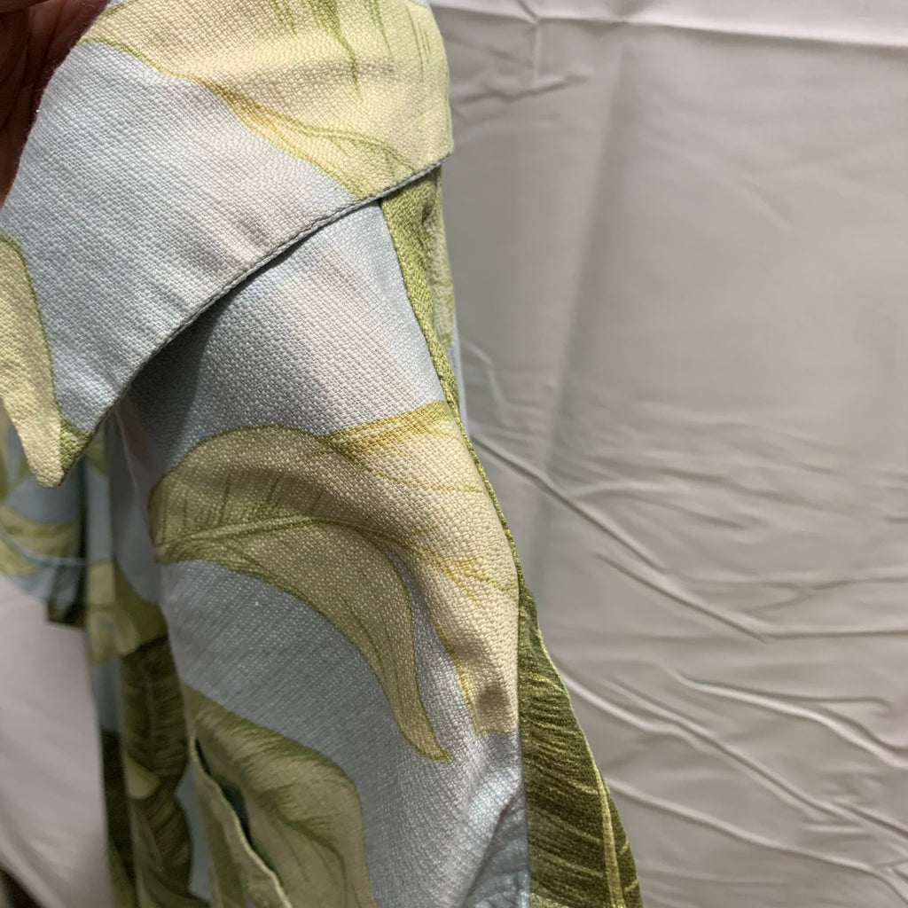 【中古】【古着】JAMAICA JAXX 柄 S/S アロハシャツ ブルー Lサイズ