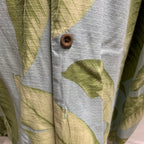 【中古】【古着】JAMAICA JAXX 柄 S/S アロハシャツ ブルー Lサイズ